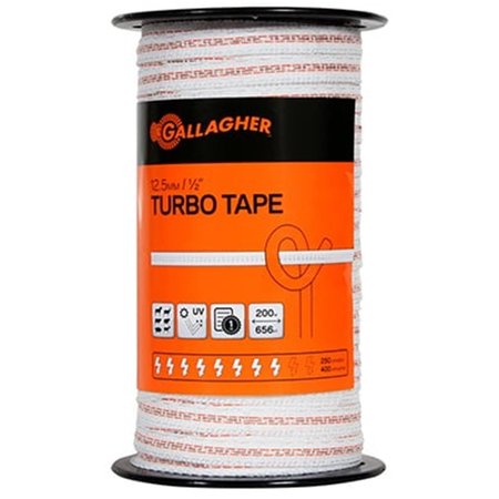 GALLAGHER G62354 0.5 x 656 ft. Ultra White Turbo Tape GA576528
